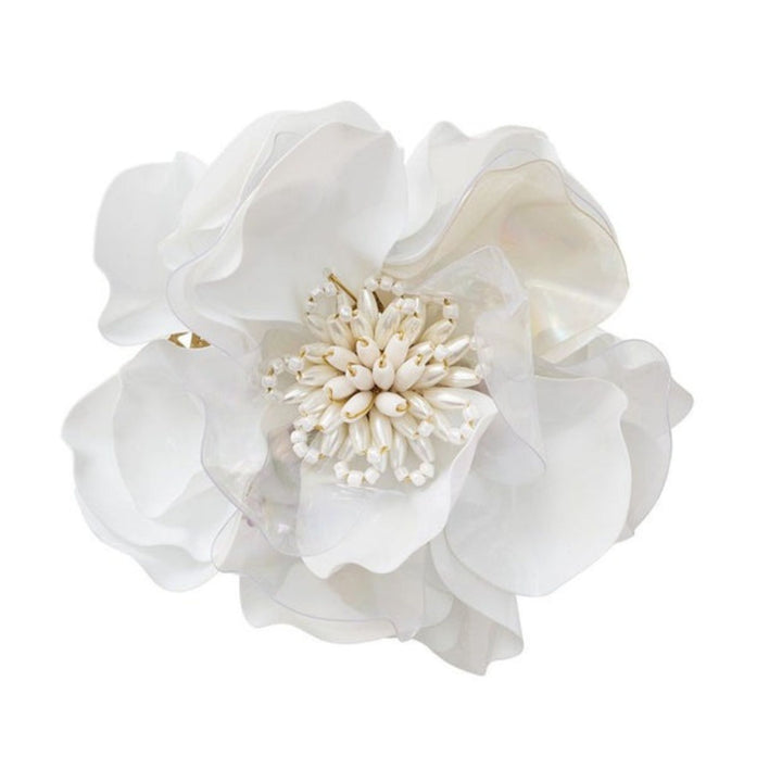 Gardenia Napkin Ring - White - NONE