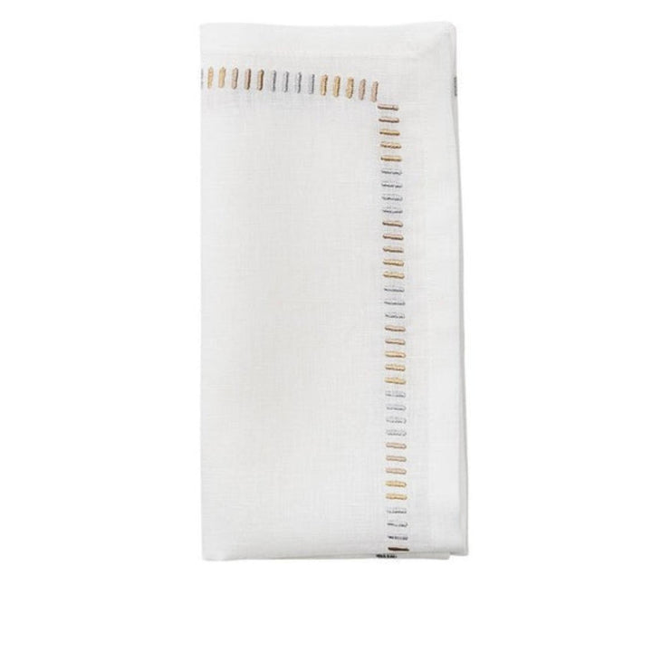 Harmonie Napkin White/Red/Gold
