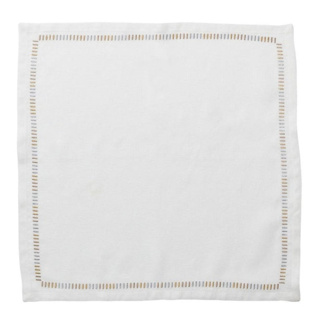 Harmonie Napkin White/Red/Gold