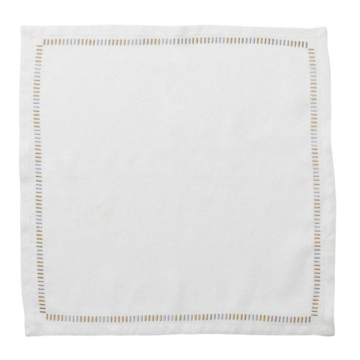 Harmonie Napkin White/Red/Gold