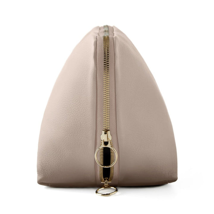 kusshi Vacation Cosmetic Bag Leather Blush/Grey