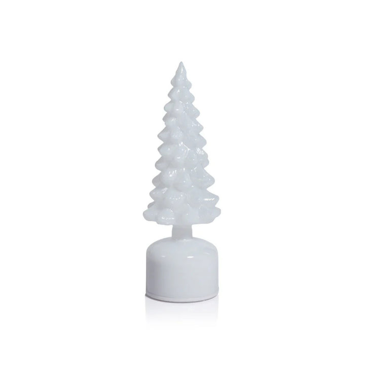 LED Rotating Tree - 11.75" - White Opal