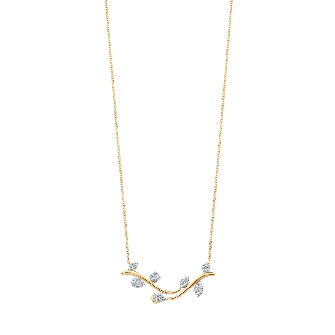 Lierre Diamond Cluster Necklace