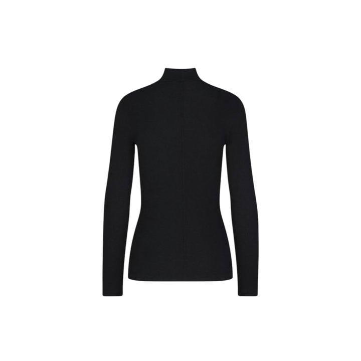 Rib Turtleneck, Black