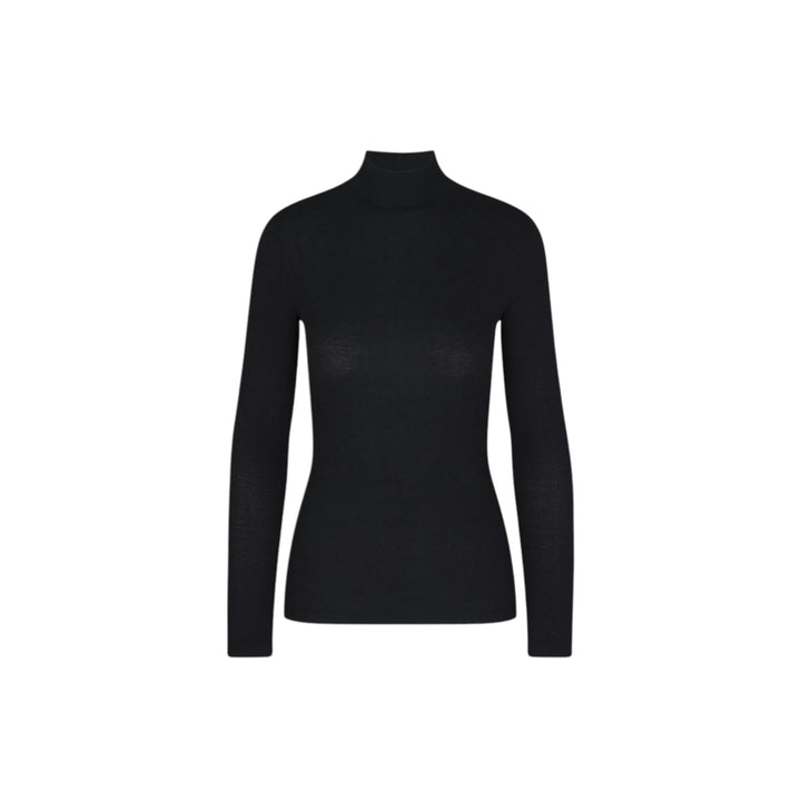 Rib Turtleneck, Black