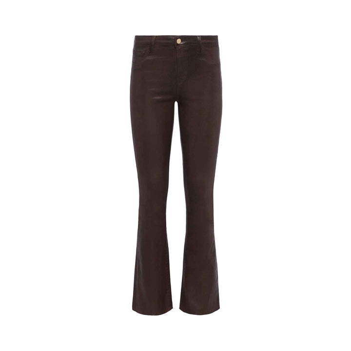 Ruth Espresso Coated Straight-Leg Jean