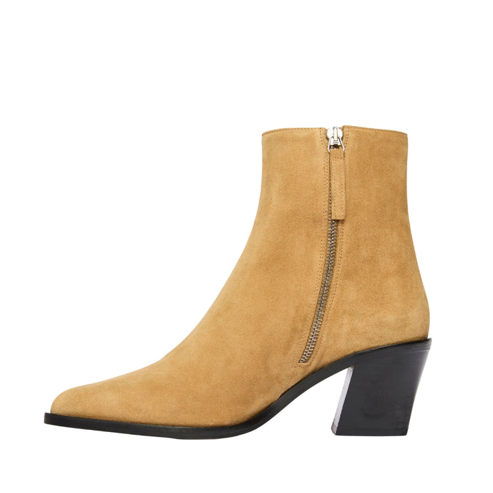 Lacey Ankle Boot in Biscuit Suede