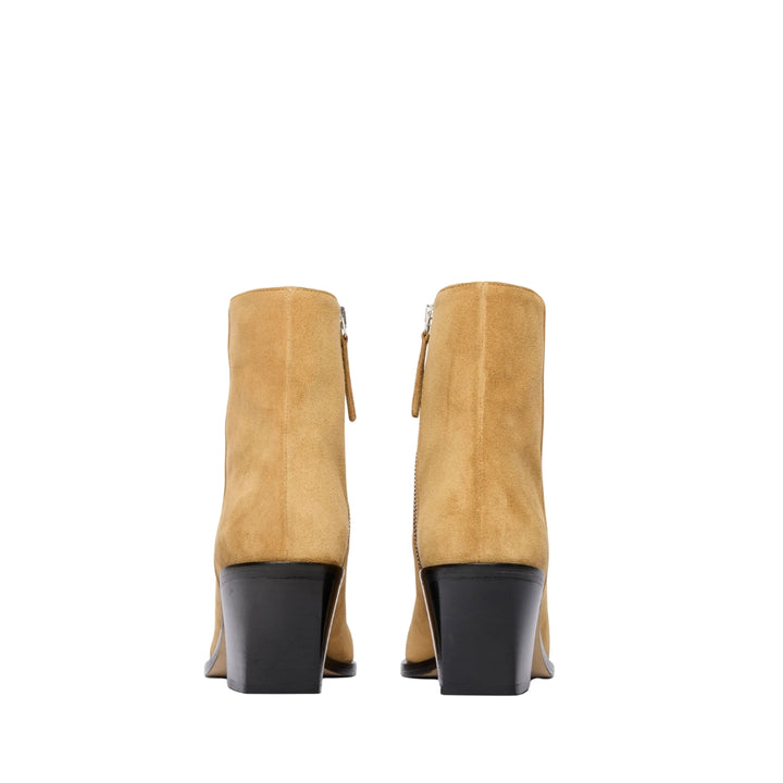 Lacey Ankle Boot in Biscuit Suede