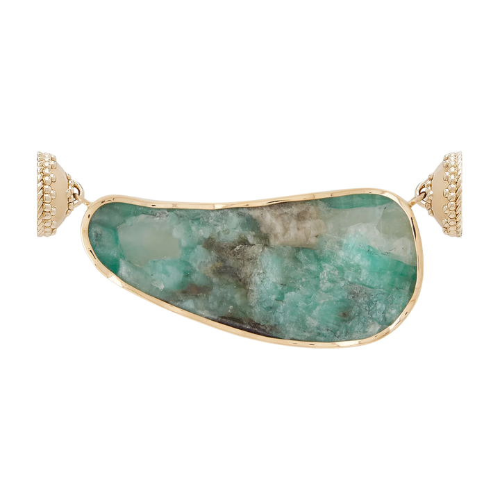 Large Raw Emerald Centerpiece
