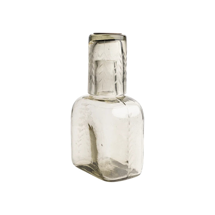 Laurel Decanter with Laurel Etched Vaso Agua