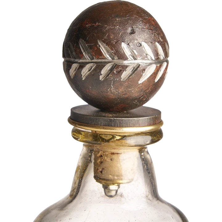 Laureles Decanter with Laurel Ballin Etched & Iron Base