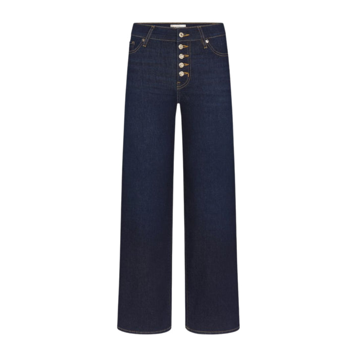 Le Slim Palazzo Exposed Button in Fairway