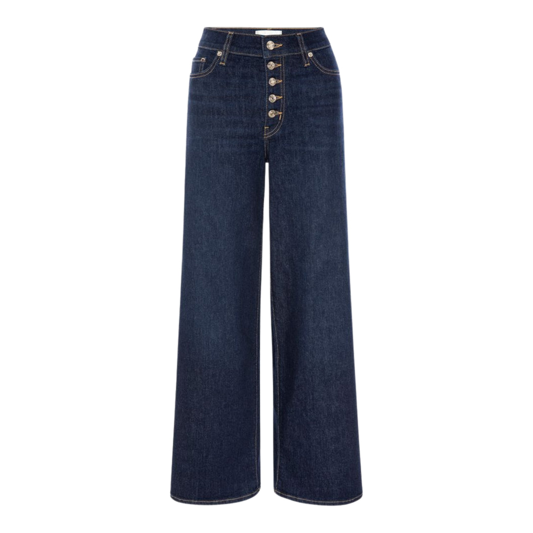 Le Slim Palazzo Exposed Button in Fairway