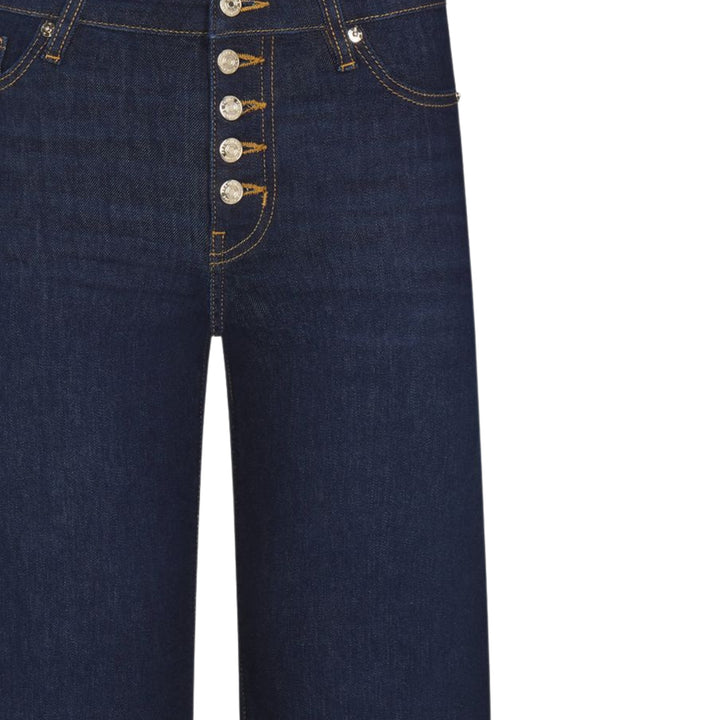 Le Slim Palazzo Exposed Button in Fairway