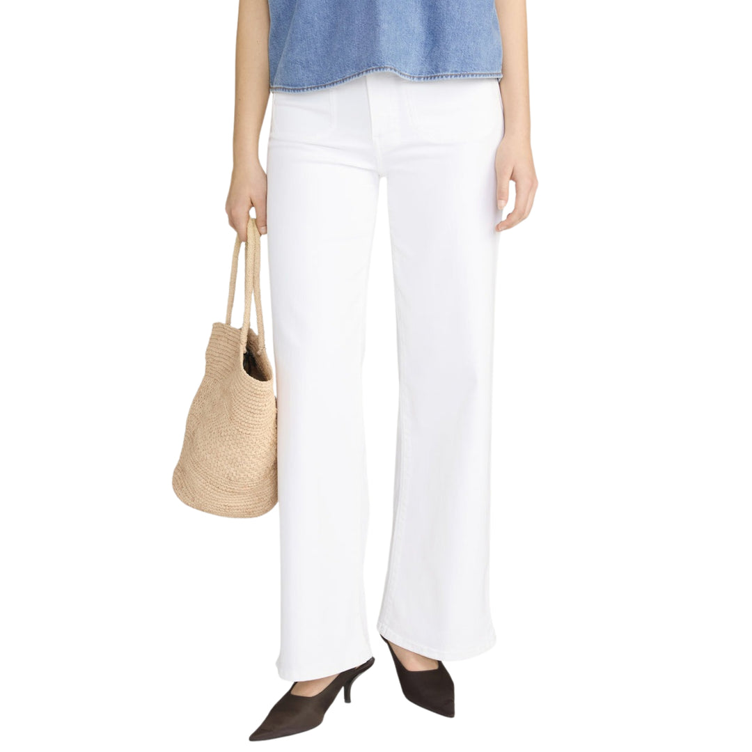 Le Slim Palazzo Modernist Pocket in White