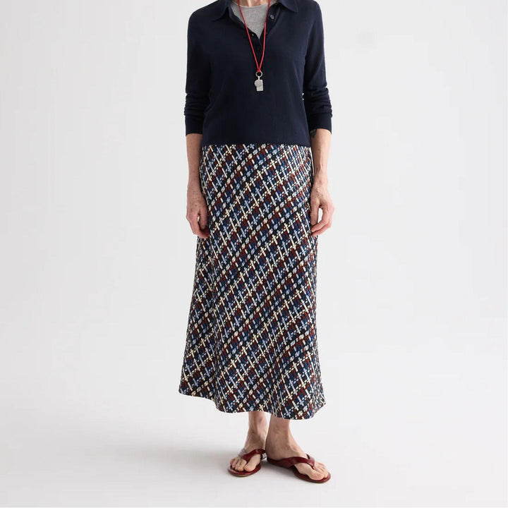 Leather A-Line Skirt