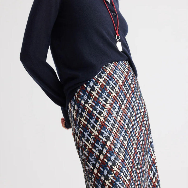 Leather A-Line Skirt