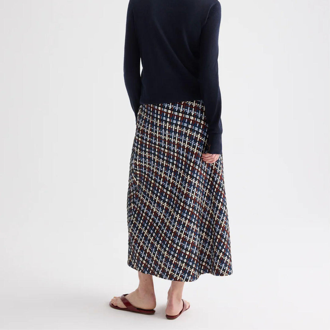 Leather A-Line Skirt
