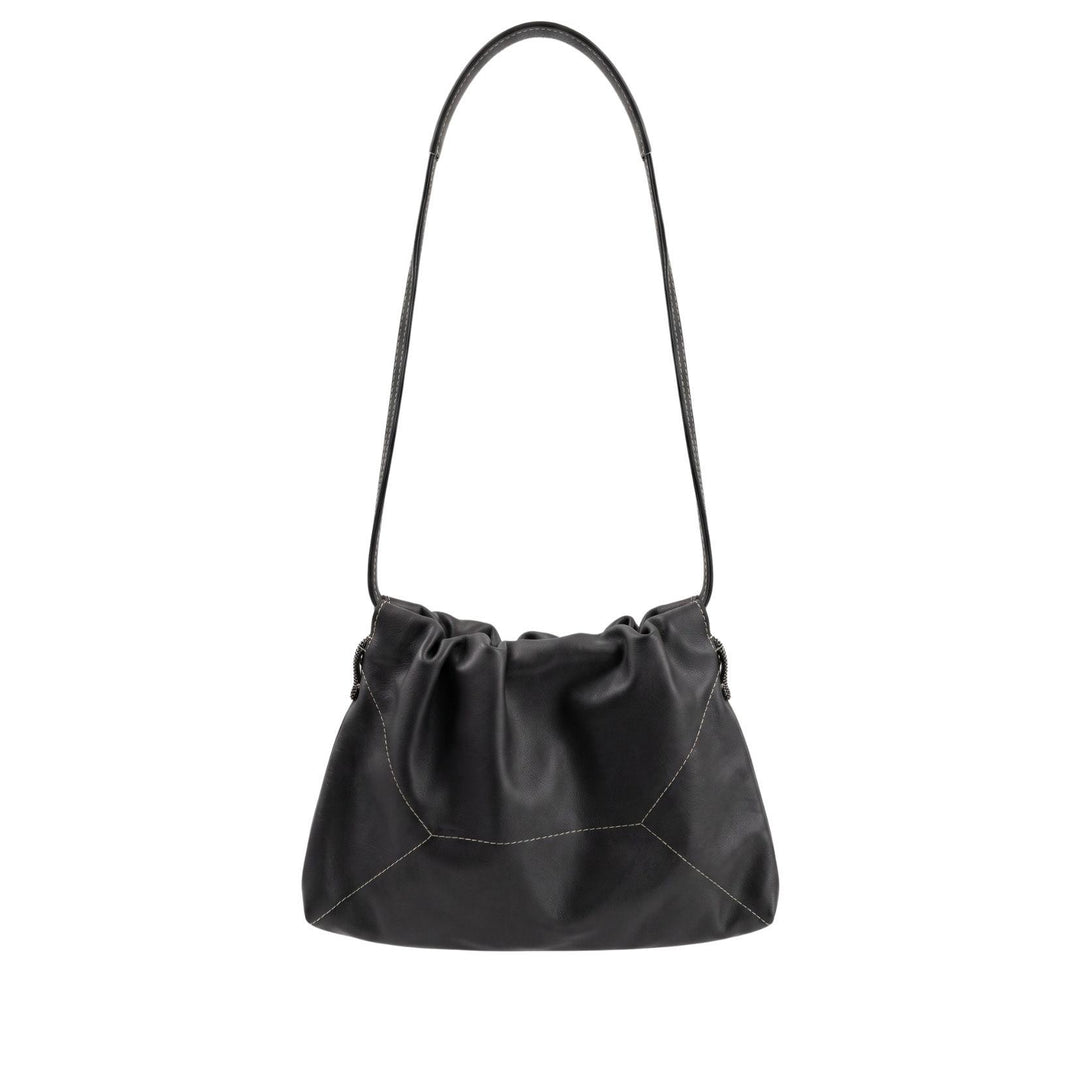 Leather Pochette Shoulder Bag