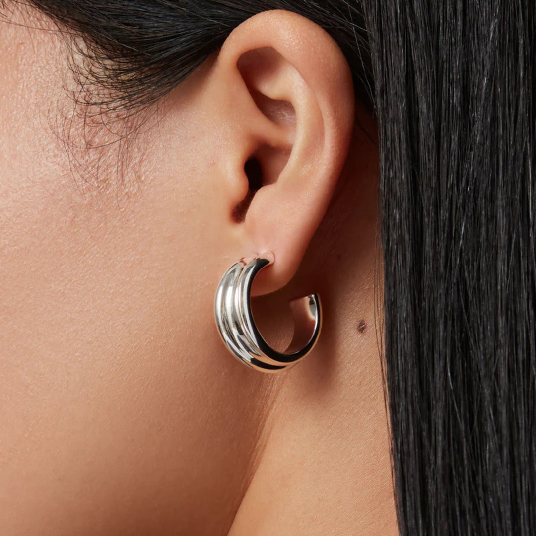 Lennon Hoops - Silver