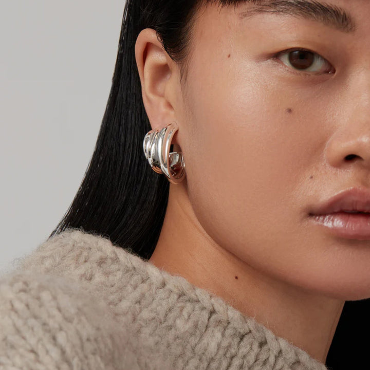 Leona Hoops - Silver