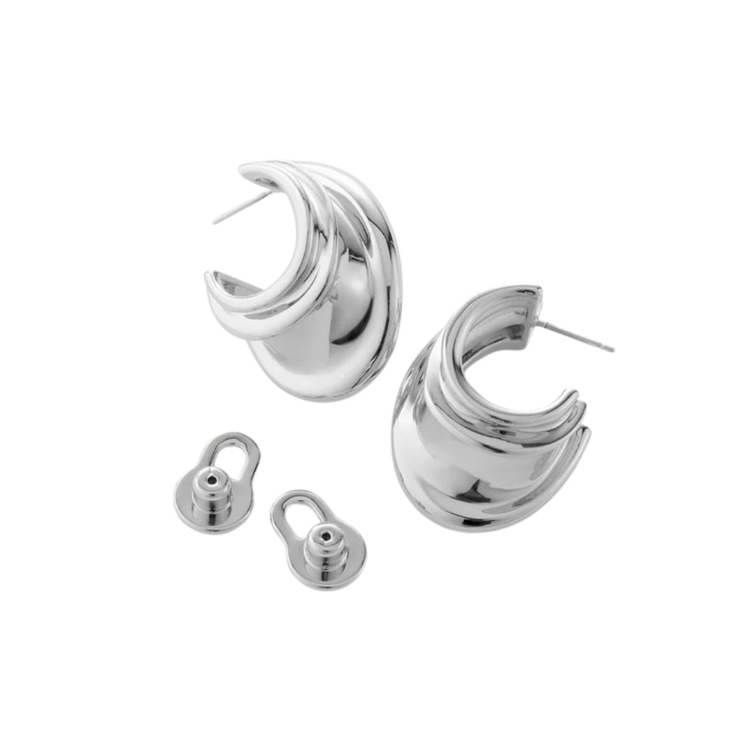 Leona Hoops - Silver