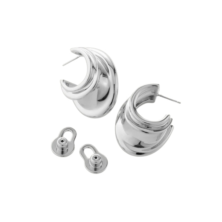 Leona Hoops - Silver