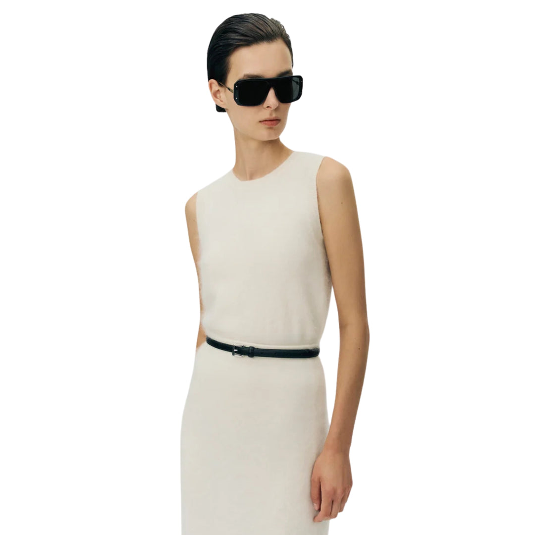 Levi Skirt in Brushed Cashmere in Ivory