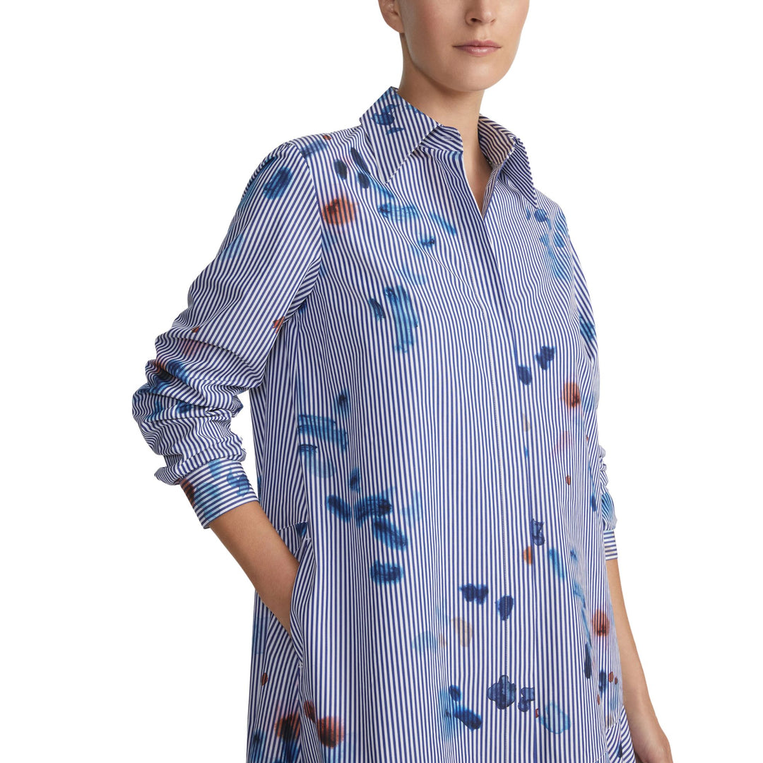 Flounce Hem Shirtdress
