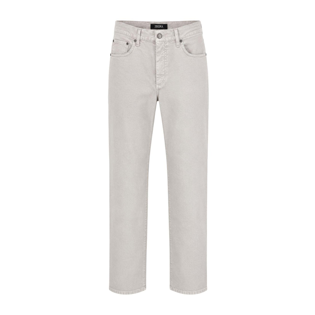 Linen Cotton Five-Pocket Pant in Stone