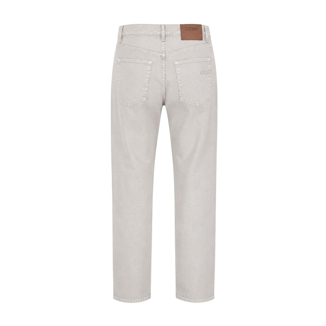 Linen Cotton Five-Pocket Pant in Stone