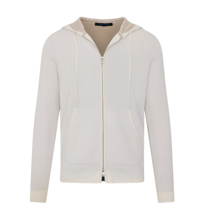 Long Sleeve Merino Silk Double Face Full Zip Hoodie