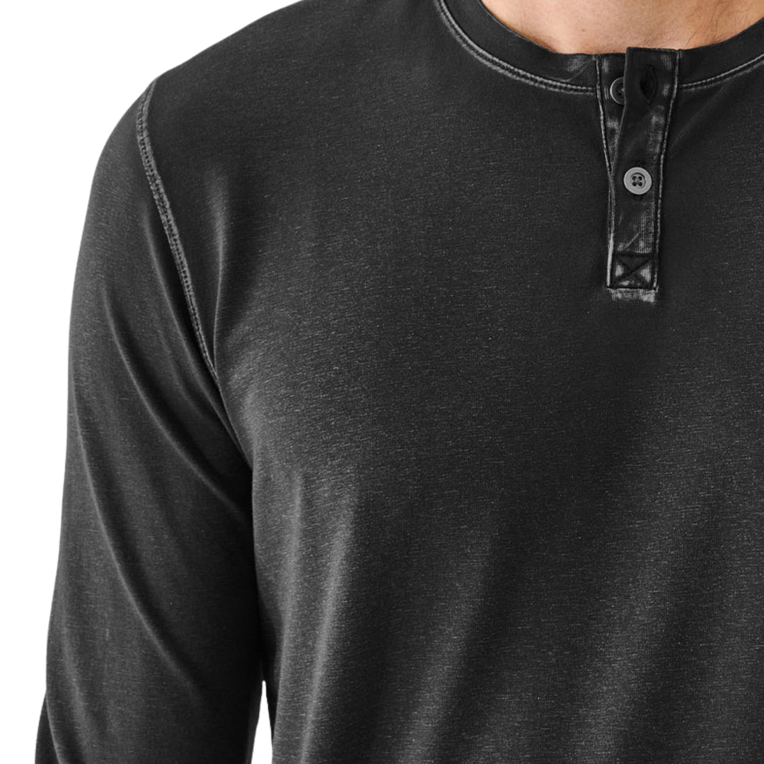 Long Sleeve Pima Cotton Vintage Henley