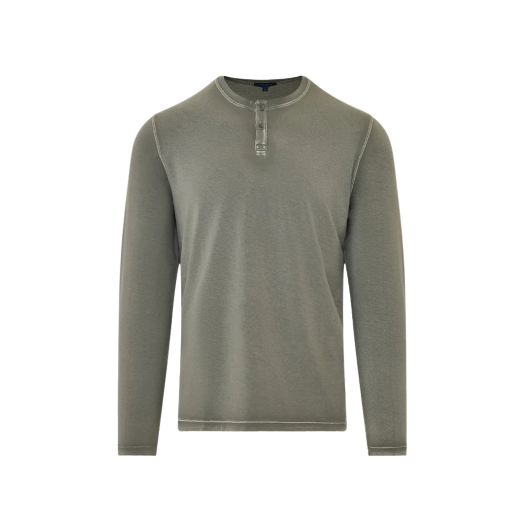 Long Sleeve Pima Cotton Vintage Henley