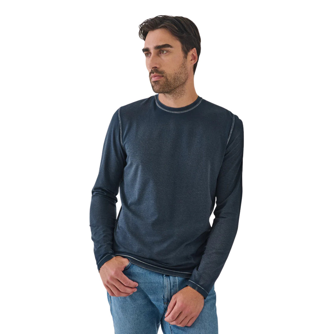 Long Sleeve Pima Cotton Vintage Henley