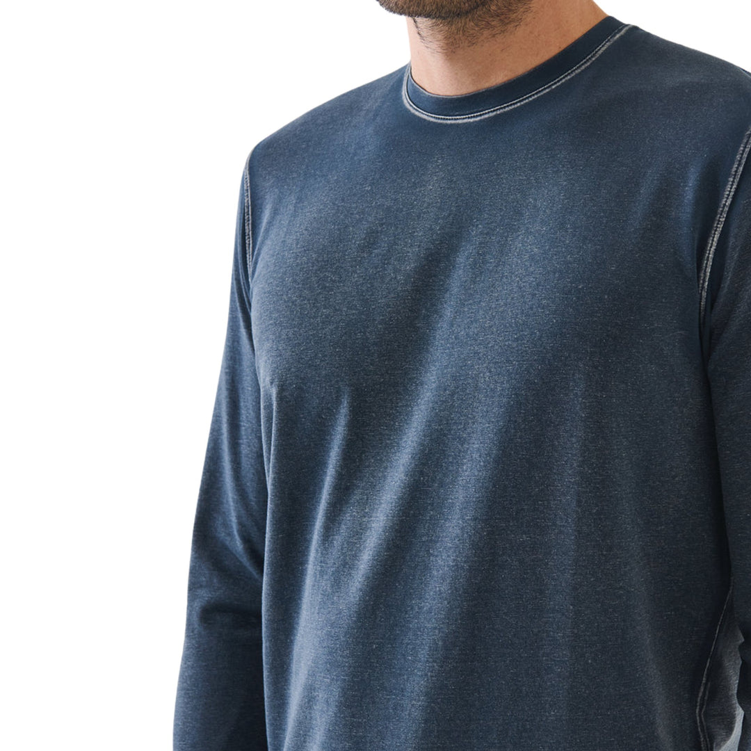 Long Sleeve Pima Cotton Vintage Henley
