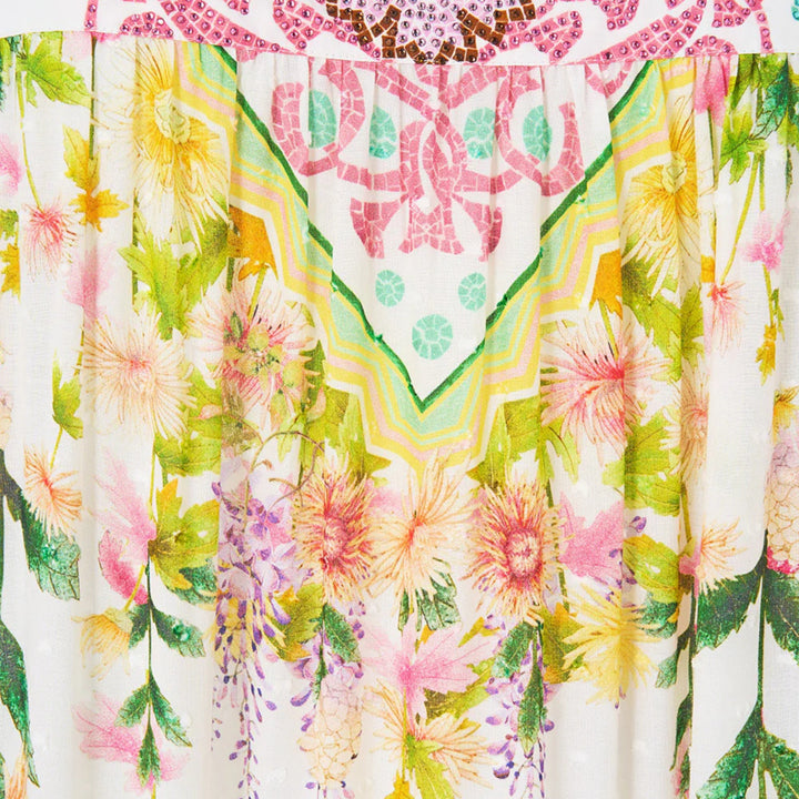 Long Tiered Dress With Bow Ties in The Call Of Catalonia