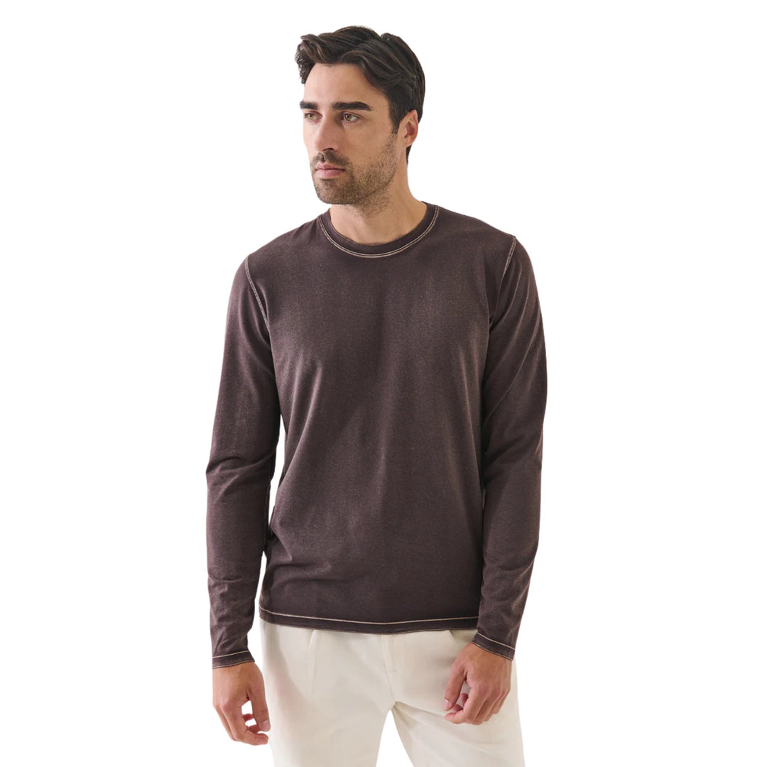 Long Sleeve Pima Cotton Vintage Henley