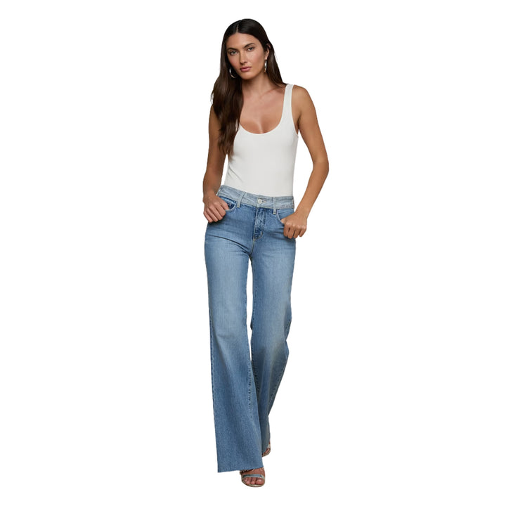 Louane High Rise Wide Leg Flare in Bexley
