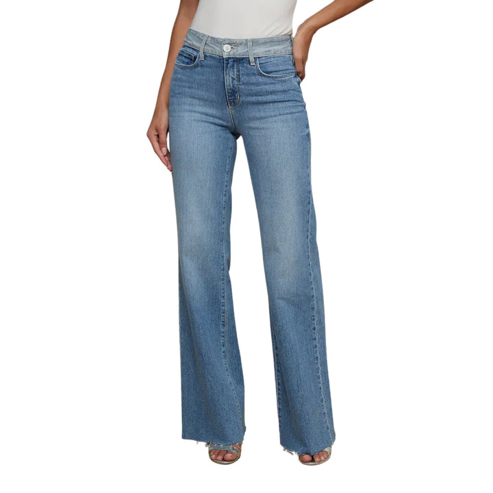 Louane High Rise Wide Leg Flare in Bexley