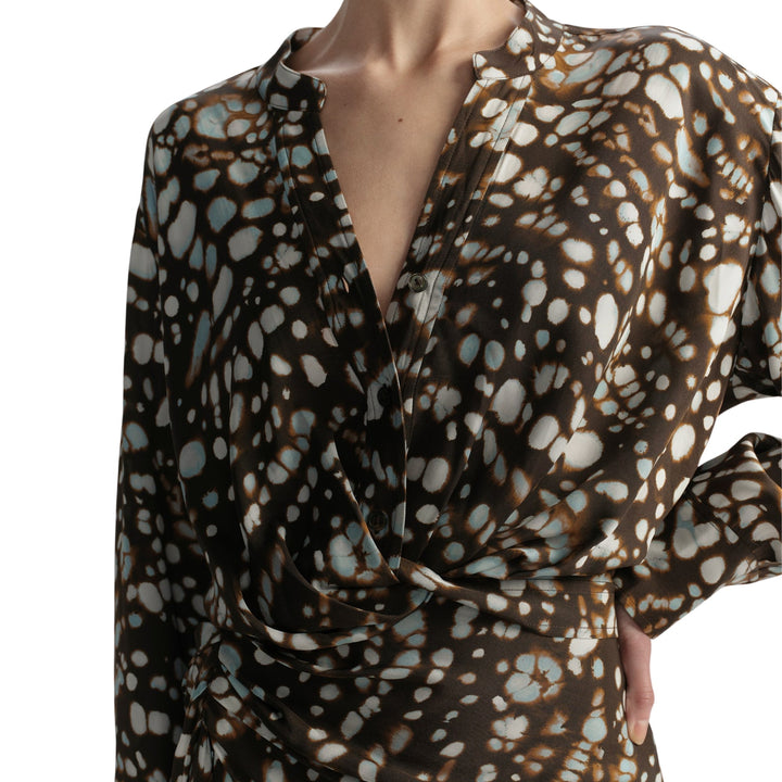 Luca Top in Ganache Multi