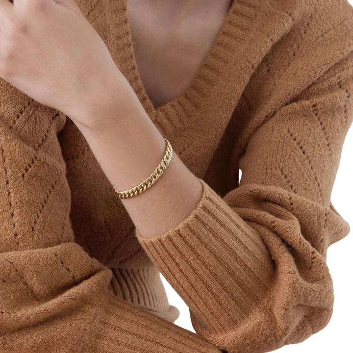 Lucia Yellow Gold Link Bracelet
