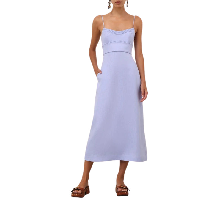Luna Midi Dress in Sky