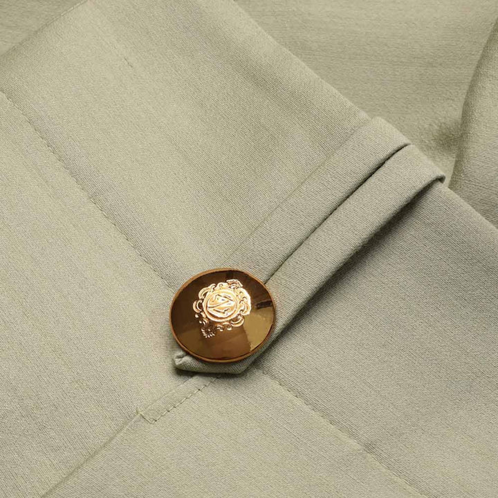 Luna Wool Silk Tailored Short in Palm