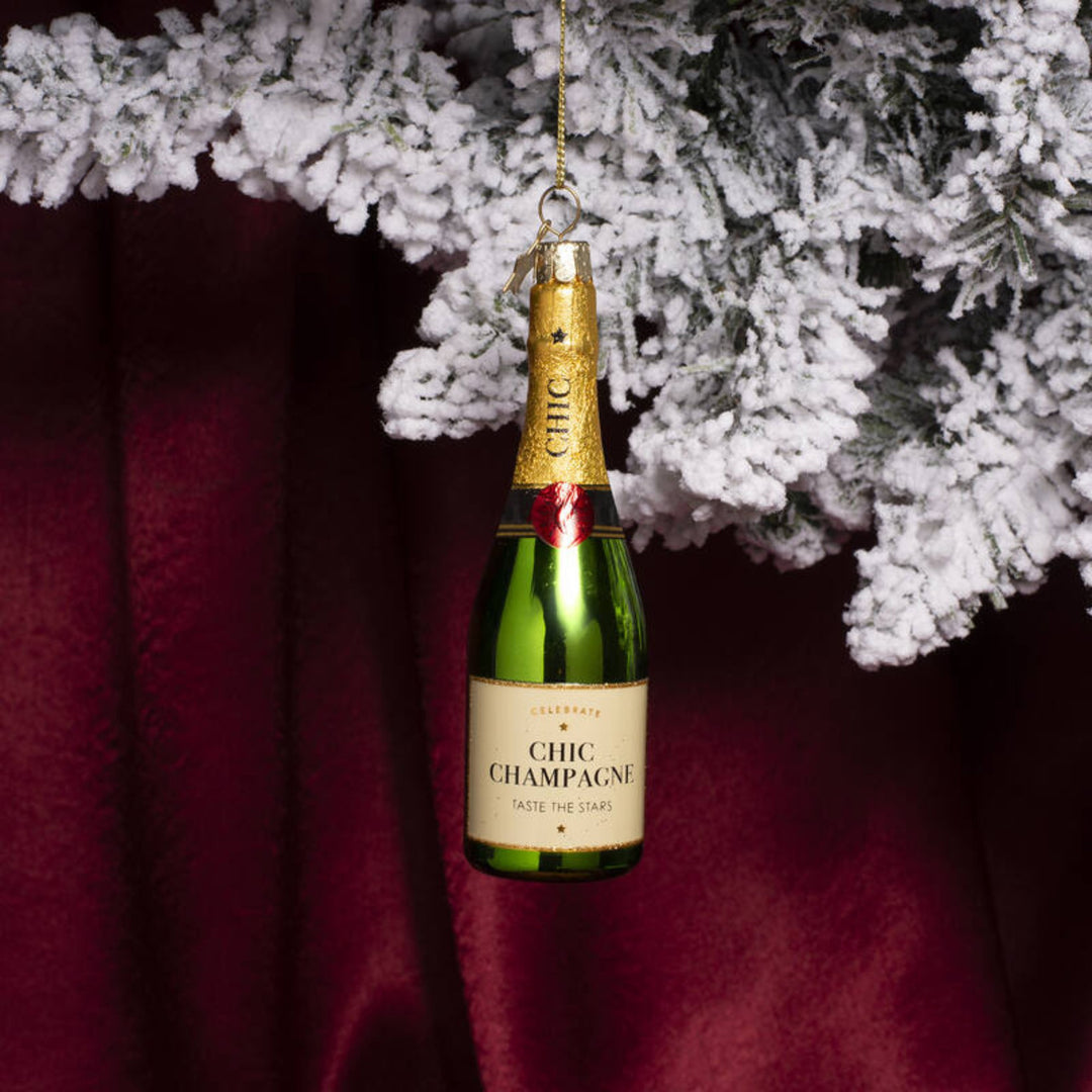 Luxury Champagne Bottle Ornament