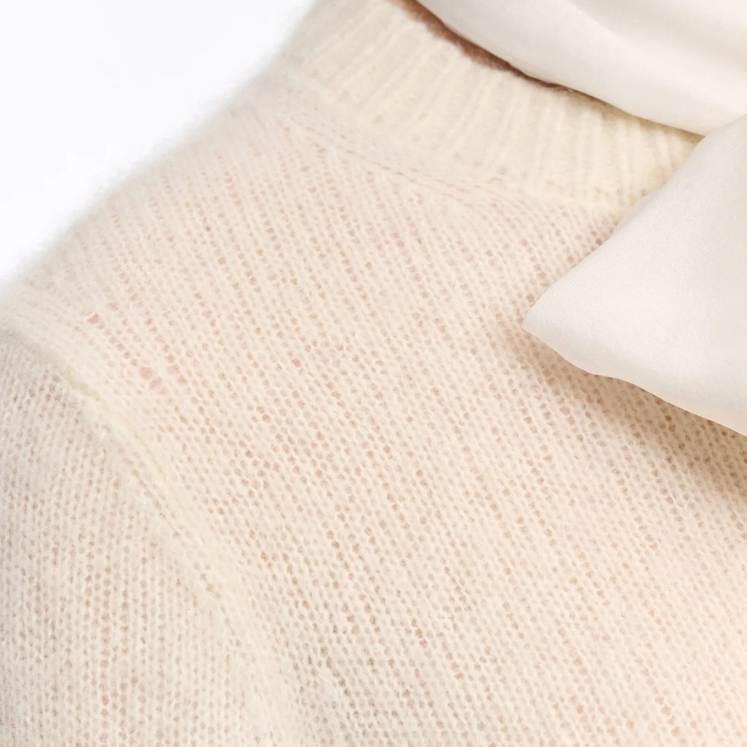 Luxury Love Cardigan in camellia white
