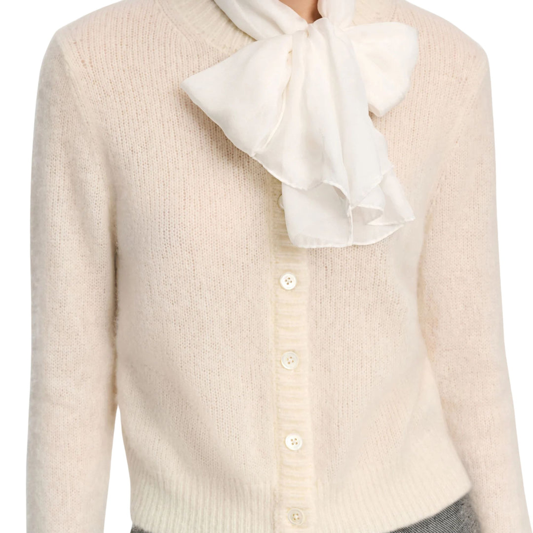 Luxury Love Cardigan in camellia white
