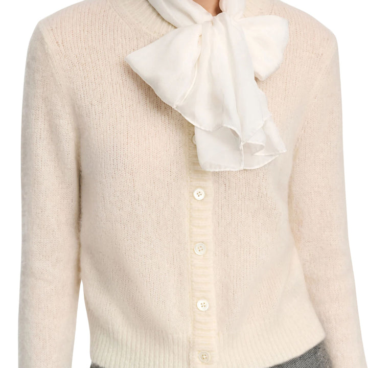 Luxury Love Cardigan in camellia white