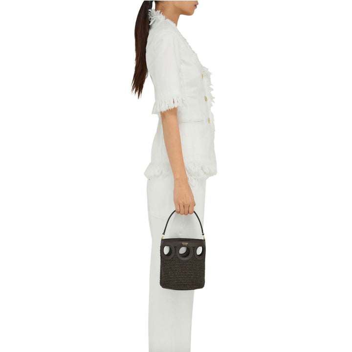 Gancio Frame Mini Bucket Bag