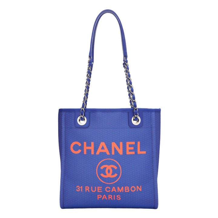 CHANEL BLUE CANVAS DEAUVILLE MINI